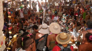 Burning Man Temple on the inside