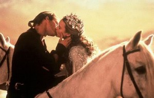 Prince and Princess kiss