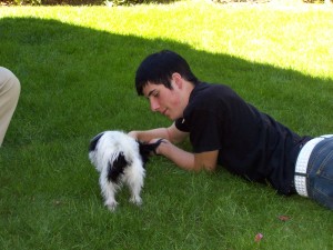 Erik and Oreo