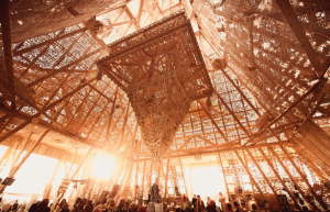 The Ceiling inside the Burning Man Temple