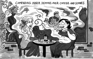 Cartoon about comparing Inner Demons