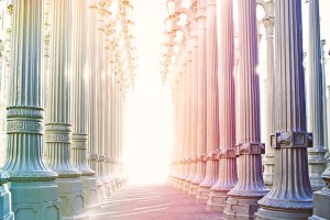 pillars of light